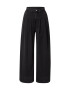 Monki Pantaloni cu cute negru denim - Pled.ro