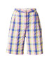 Monki Pantaloni cutați albastru / galben / portocaliu pastel / roz - Pled.ro