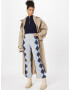 Monki Pantaloni albastru / albastru marin / gri - Pled.ro