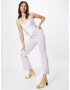 Monki Pantaloni mov pastel / alb - Pled.ro