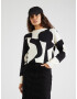 Monki Pulover negru / alb murdar - Pled.ro