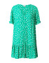 Monki Rochie tip bluză verde / alb - Pled.ro