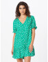 Monki Rochie tip bluză verde / alb - Pled.ro