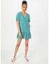 Monki Rochie tip bluză verde jad / mov pastel / alb - Pled.ro