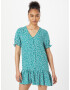 Monki Rochie tip bluză verde jad / mov pastel / alb - Pled.ro