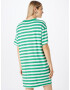 Monki Rochie verde / alb - Pled.ro