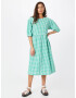 Monki Rochie verde / alb - Pled.ro