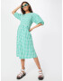 Monki Rochie verde / alb - Pled.ro