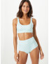 Monki Slip costum de baie verde jad / alb - Pled.ro