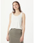 Monki Top alb natural - Pled.ro