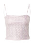 Monki Top roz pastel / argintiu - Pled.ro