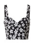 Monki Top negru / alb - Pled.ro