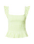 Monki Top verde deschis / alb - Pled.ro