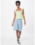 Monki Top verde deschis / alb - Pled.ro