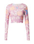 Monki Tricou albastru / portocaliu pastel / roz / alb - Pled.ro