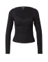 Monki Tricou negru - Pled.ro