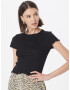 Monki Tricou negru - Pled.ro