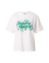 Monki Tricou 'Tovi' albastru deschis / verde smarald / negru / alb - Pled.ro