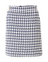 MORE & MORE Fustă 'Houndstooth' bleumarin / alb - Pled.ro