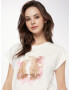 MORE & MORE Tricou maro caramel / roz / alb murdar - Pled.ro