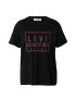 MOS MOSH Tricou roz deschis / negru - Pled.ro