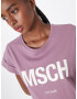 MOSS COPENHAGEN Tricou 'Alva' lila / alb - Pled.ro