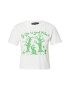 Motel Tricou verde pastel / alb - Pled.ro