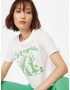 Motel Tricou verde pastel / alb - Pled.ro