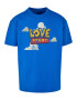 MT Upscale Tricou 'Love Story' albastru / galben / roșu / alb - Pled.ro