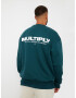 Multiply Apparel Bluză de molton verde petrol / alb - Pled.ro