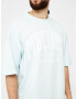 Multiply Apparel Tricou albastru pastel / alb - Pled.ro