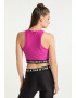 myMo ATHLSR Sport top roz neon / negru / alb - Pled.ro