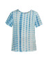 MYMO Tricou albastru / alb - Pled.ro