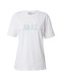 NA-KD Tricou albastru deschis / alb - Pled.ro