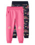 NAME IT Pantaloni 'Rainbow' bleumarin / galben auriu / galben pastel / roz - Pled.ro