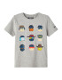 NAME IT Tricou 'Arthur' bej / bleumarin / gri / portocaliu - Pled.ro