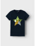 NAME IT Tricou 'Bistar' safir / gri argintiu / verde stuf / portocaliu somon - Pled.ro