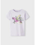 NAME IT Tricou 'Brigita' galben deschis / mov pastel / roz / alb - Pled.ro