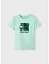 NAME IT Tricou 'FALKE' verde / verde mentă / negru - Pled.ro