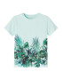 NAME IT Tricou 'Jotobias' azur / verde / verde petrol / verde pin - Pled.ro