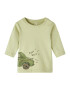 NAME IT Tricou 'KACON' maro / verde / verde măr - Pled.ro