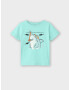 NAME IT Tricou 'VUX' bleumarin / albastru aqua / portocaliu mandarină / alb - Pled.ro