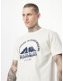 NAPAPIJRI Tricou 'FREESTYLE' bleumarin / alb - Pled.ro