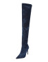 Nasty Gal Cizme peste genunchi bleumarin / albastru denim - Pled.ro