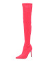 Nasty Gal Cizme peste genunchi roz neon - Pled.ro