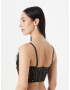 Nasty Gal Corsete negru / argintiu - Pled.ro