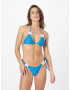 Nasty Gal Costum de baie două piese albastru cobalt / alb - Pled.ro