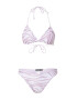 Nasty Gal Costum de baie două piese 'Saron' mauve / alb - Pled.ro