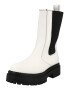 Nasty Gal Ghete chelsea negru / alb - Pled.ro