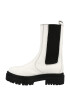 Nasty Gal Ghete chelsea negru / alb - Pled.ro